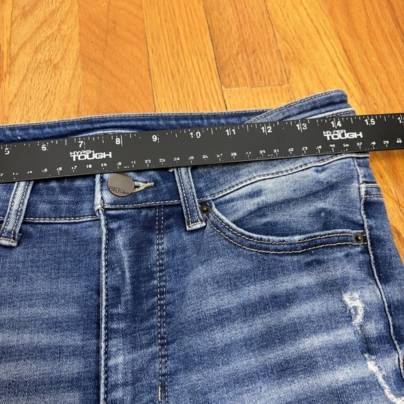 BKE Parker Jeans Womens 28 Blue High Rise Ankle Skinny Distressed Denim Stretch - Picture 6 of 9